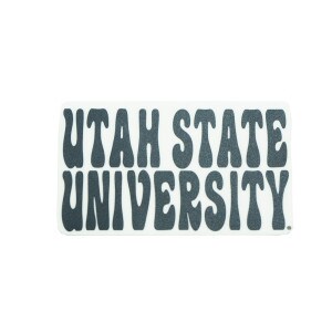 Utah State Aggies bubble letter sticker